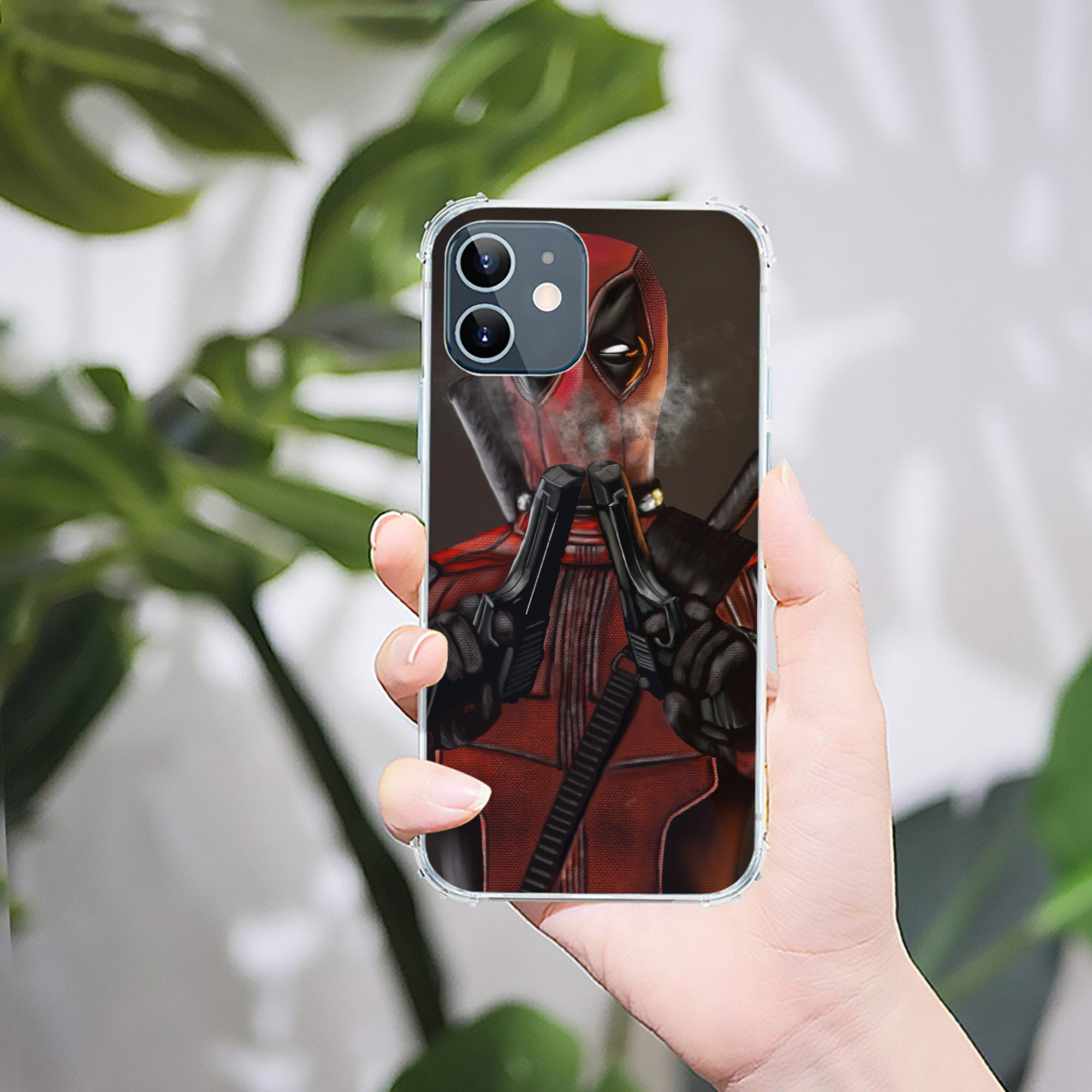 （画像用） Deadpool デッドプール 【iPhone 12シリーズ対応】透明スマホケース（クリアソフトケース）